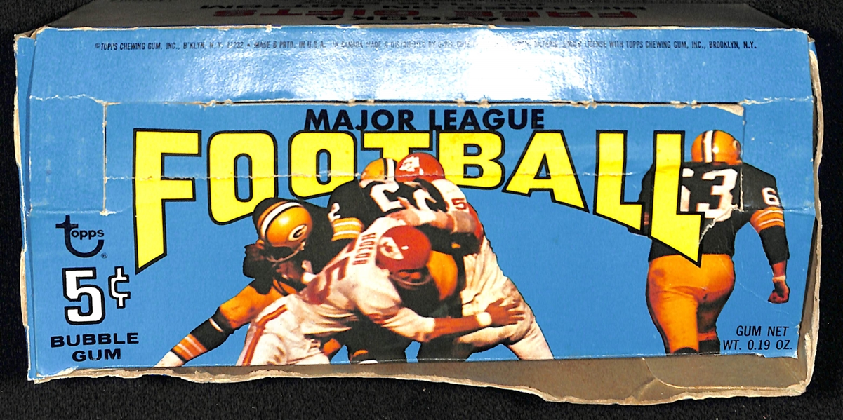 1968 Topps Empty Football Wax Card Box (First Series)
