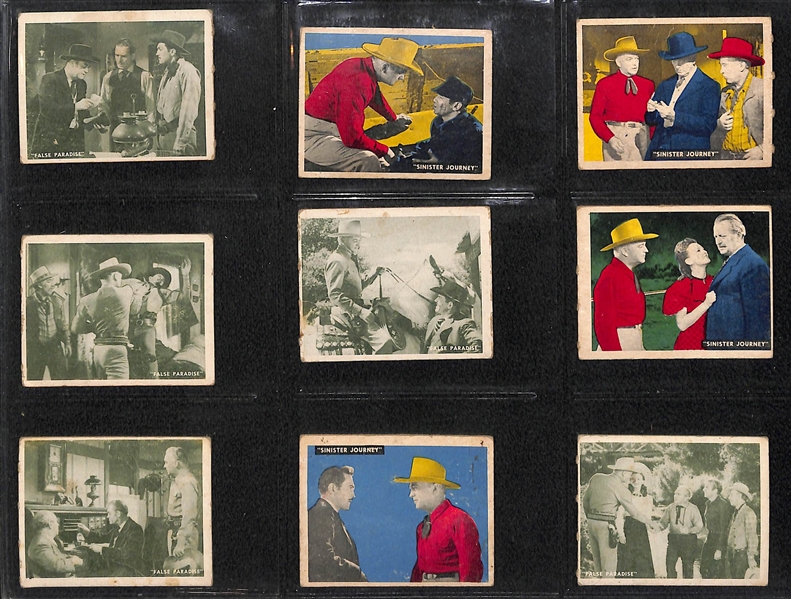 1950 Topps Hopalong Cassidy Partial Set - 115 of 230 Cards