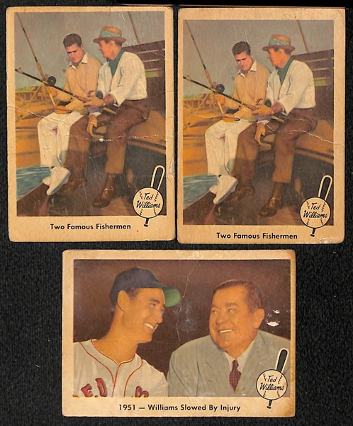 Lot of 17 Assorted 1959 Fleer Ted Williams Cards