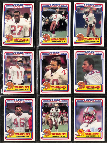 1984 Topps USFL Football Complete Set w. Steve Young