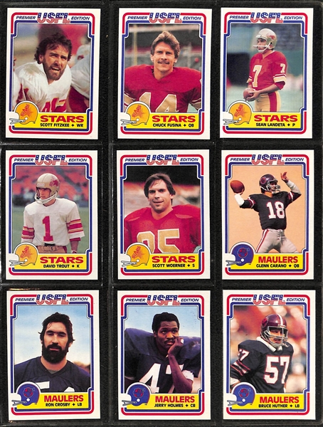1984 Topps USFL Football Complete Set w. Steve Young