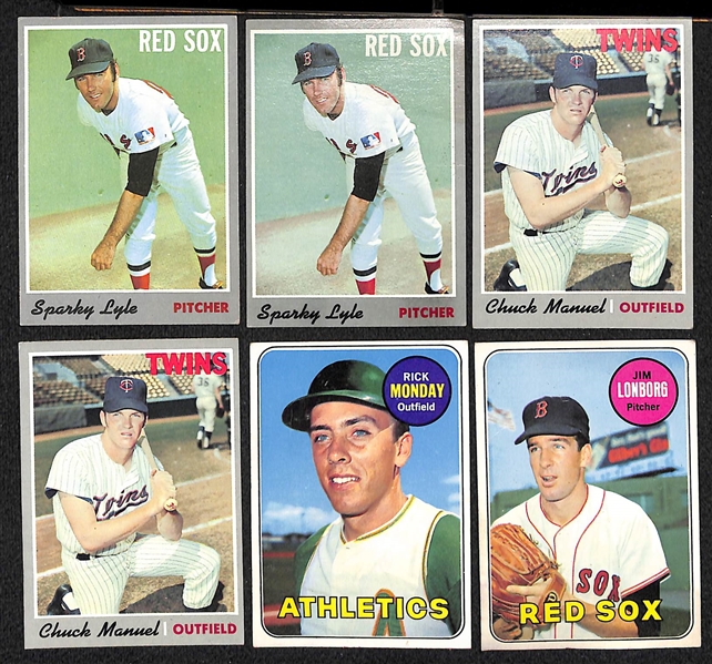 Lot of 95 Assorted 1970 Topps Baseball Cards & 15 Assorted 1969 Topps Baseball Cards