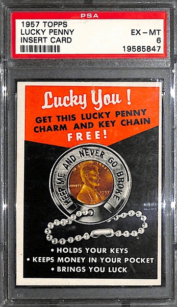 1957 Topps Lucky Penny PSA 6