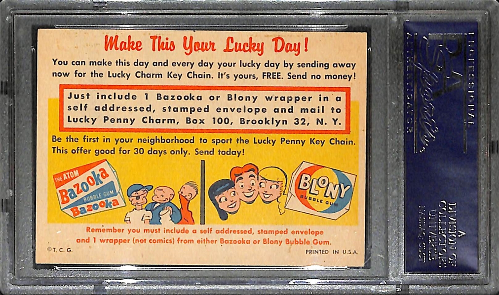 1957 Topps Lucky Penny PSA 6