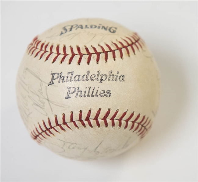 1964 Phillies Team Signed Baseball w. Jim Bunning