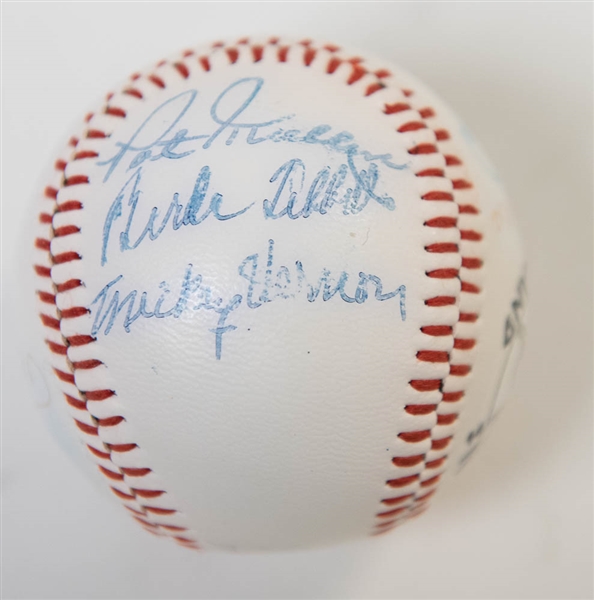 1948 MLB All Stars Reunion Signed Baseball w. Vic Raschi (RARE)