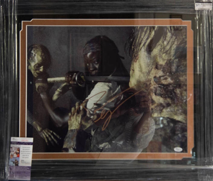 Danai Gurira Michonne Signed The Walking Dead Framed Photo (22x26) - JSA