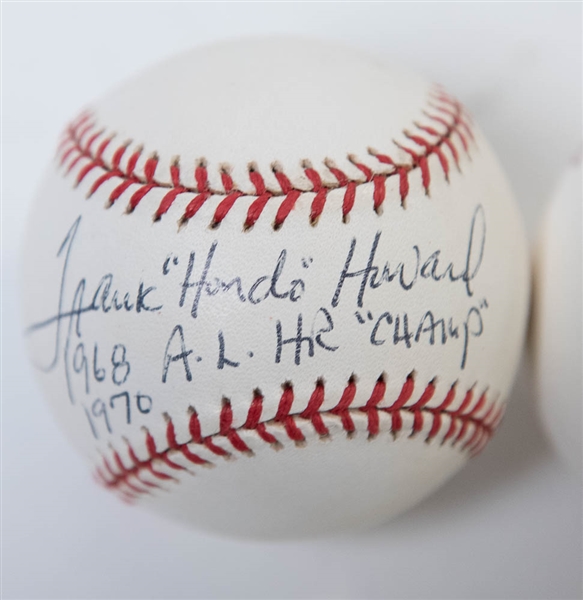 Jim Palmer & Frank Howard Signed MLB Baseballs