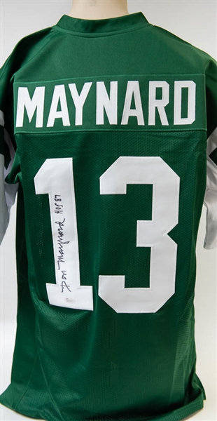 Don Maynard Signed Jets Style Jersey - JSA