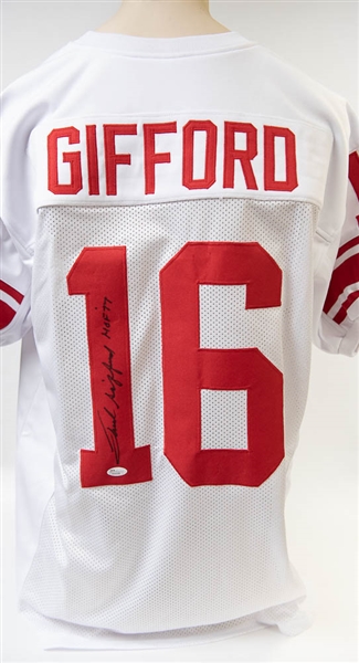 Frank Gifford Signed Giants Style Jersey - JSA