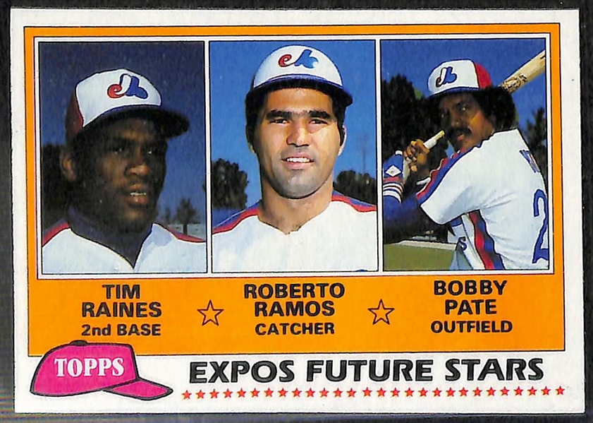 Lot of 2 Complete Topps Baseball Sets - 1980 & 1981 w. Ricky Henderson & Tim Raines Rookie Cards