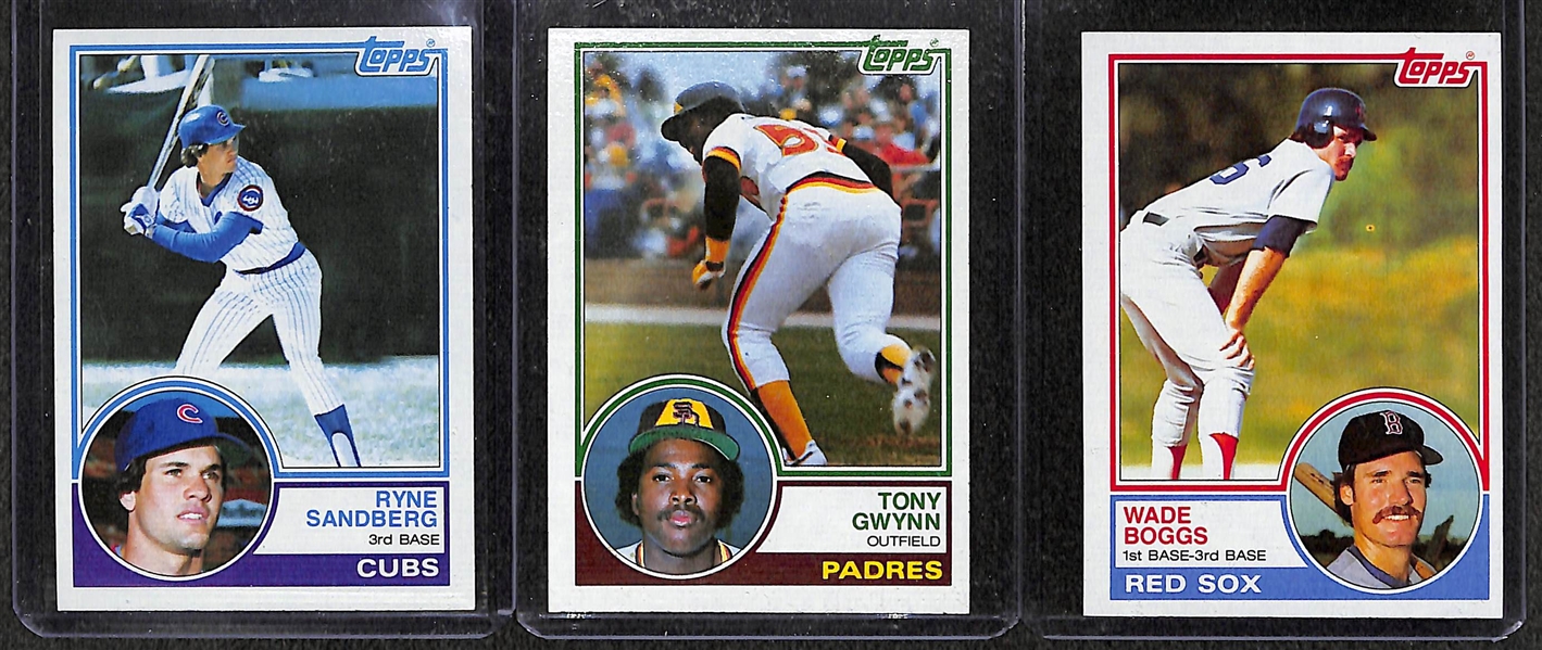 1983 Topps Baseball Complete Set & Assorted Group of 400+ 1982 Topps Baseball Cards