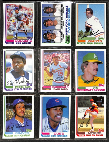1983 Topps Baseball Complete Set & Assorted Group of 400+ 1982 Topps Baseball Cards
