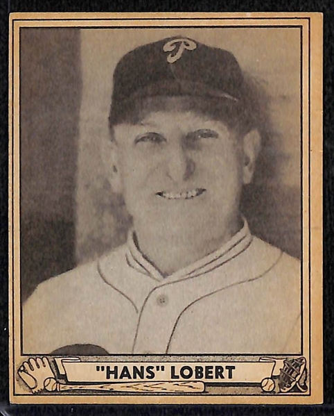 Lot of 16 - 1940 Playball Baseball Cards w. Hans Lobert (High Number Card)