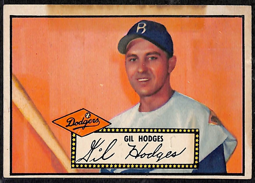 Lot of 12 - 1952 Topps Baseball Cards w. Gil Hodges