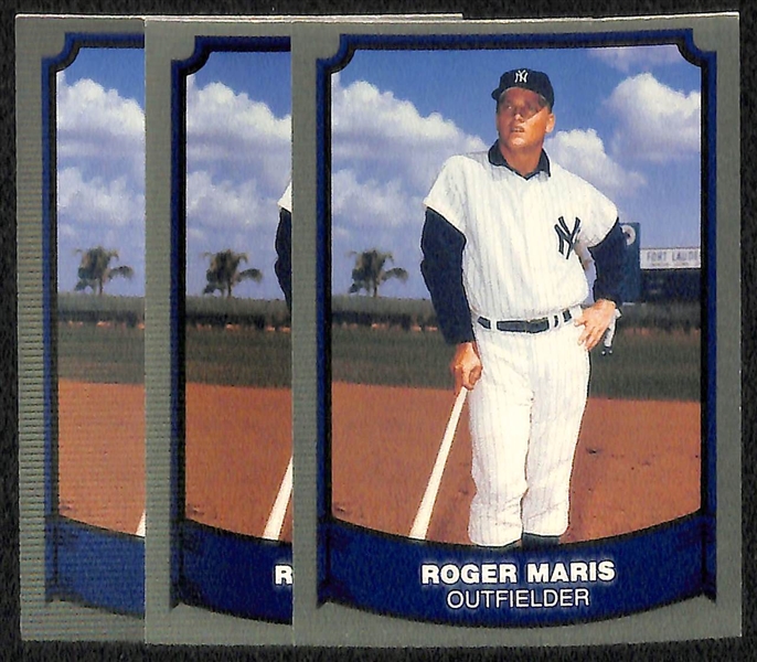 Lot Detail - Lot of 19 Roger Maris Baseball Cards w. 1961 Topps All Star  Card
