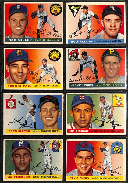 1955 Topps Partial Set - 161 of 206 Cards w. Monte Irvin