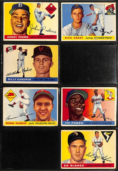 1955 Topps Partial Set - 161 of 206 Cards w. Monte Irvin