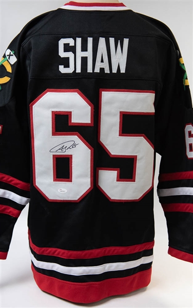 Andrew Shaw Signed Blackhawks Style Jersey - JSA