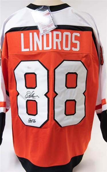 Eric Lindros Signed Flyers Style Jersey - JSA