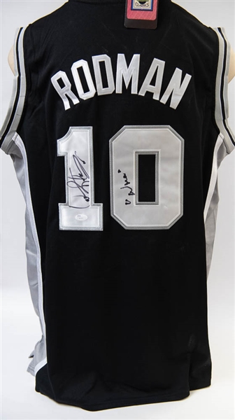 Dennis Rodman Signed Spurs Hardwood Classics Jersey - JSA