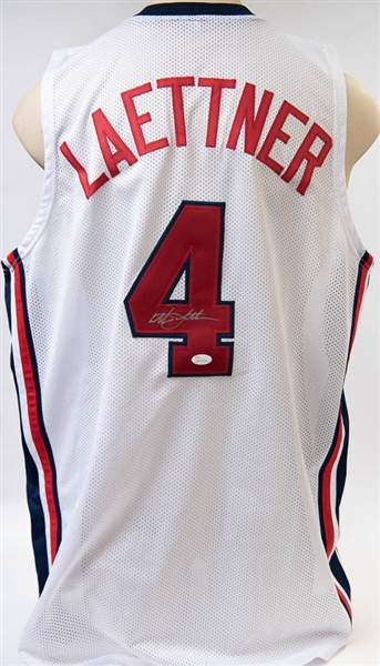 Christian Laettner Signed USA Basketball Jersey - JSA