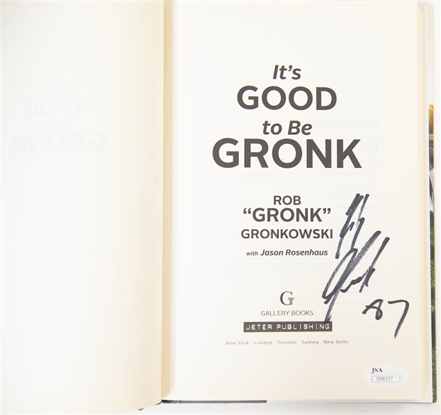 Rob Gronkowski Signed Book - JSA
