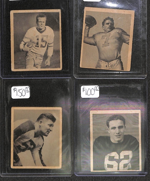 Lot of 22 - 1948 Bowman Football Cards w. Van Buren