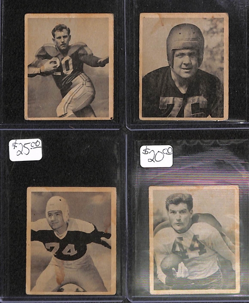 Lot of 22 - 1948 Bowman Football Cards w. Van Buren