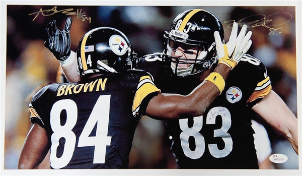 Lot of 3 Steelers Signed Photos w. Antonio Brown