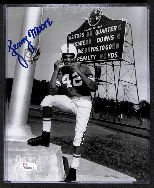 Lot of 9 Penn State Football Signed 8x10 Photos w. Lenny Moore