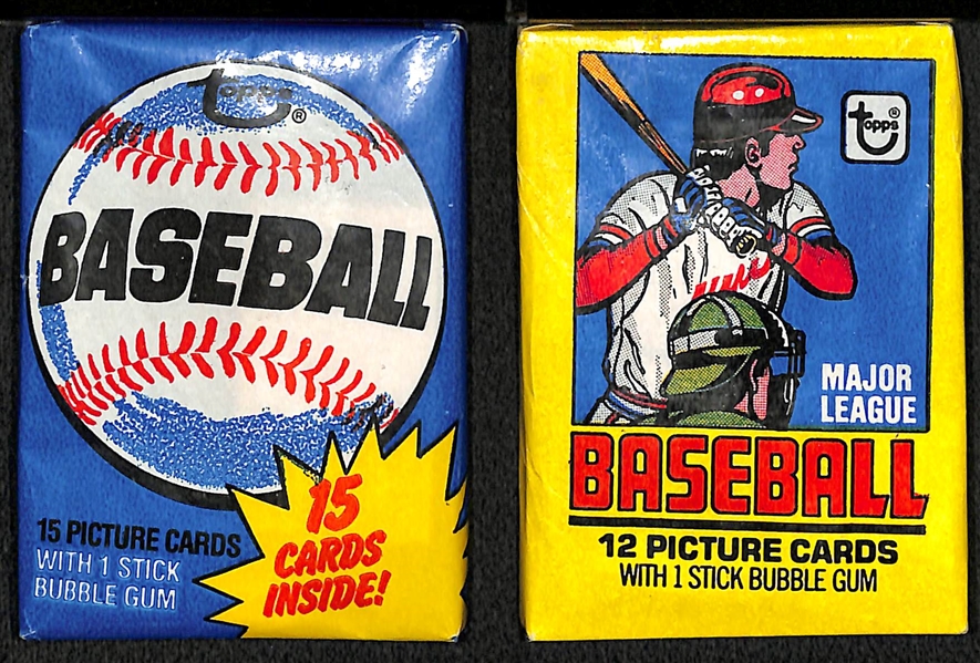 1979 and 1980 Unopened Baseball Wax Packs (Rickey Henderson Rookie?)