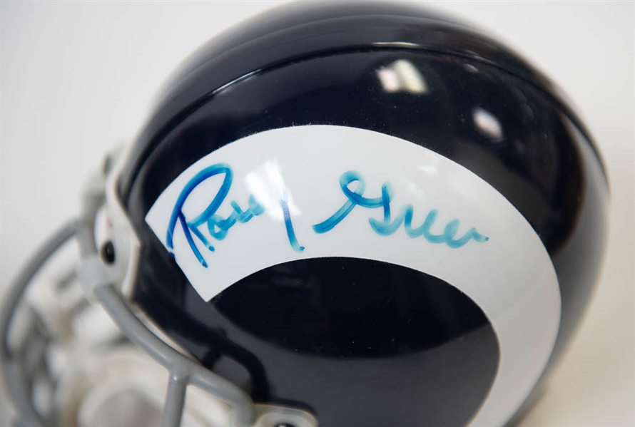 Gino Marchetti & Rosey Grier Signed Football Mini Helmets (Two HOFers!)