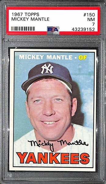 1967 Topps Mickey Mantle #150 - PSA 7