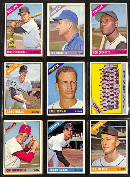 1966 Topps Baseball Near Complete Set - Missing Only 3 Cards - w. Jackson PSA 5