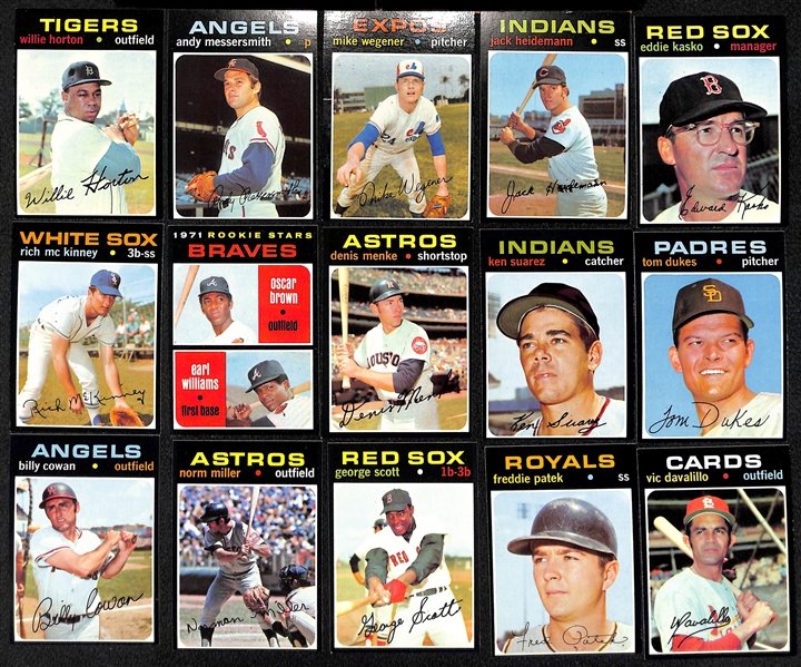 1971 Topps 25-cent Baseball Cello Pack (Opened) w/ 30 Pack-Fresh Cards (Inc. Bubble Gum)