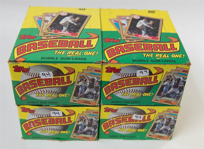 Lot of (4) 1987 Topps Unopened Wax Boxes