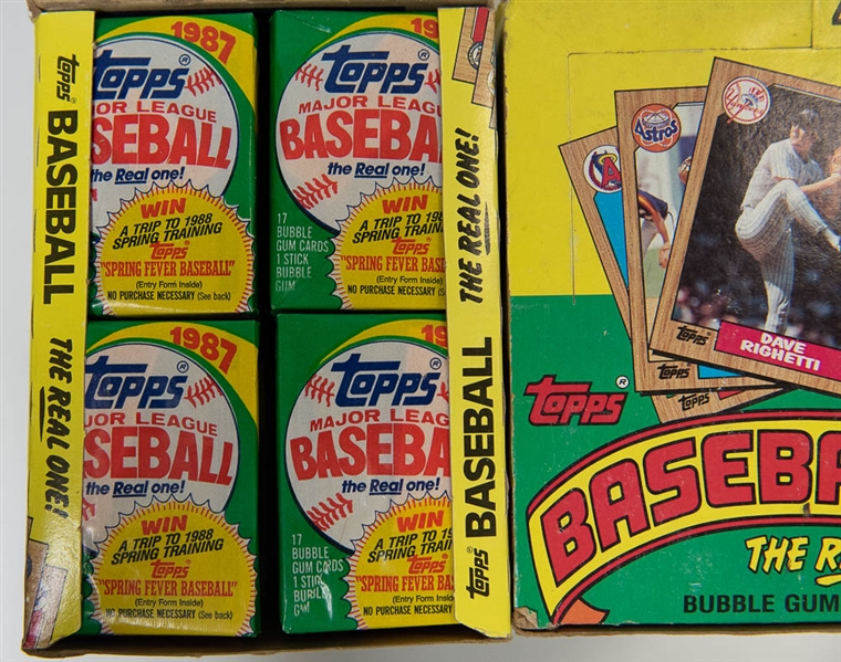 Lot of (4) 1987 Topps Unopened Wax Boxes