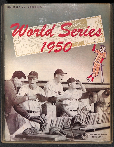 1950 World Series Guide & Other Magazines w. Autographs - JSA Auction Letter