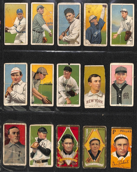 Lot of 15 - T206 & T205 Tobacco Baseball Cards w. Magee