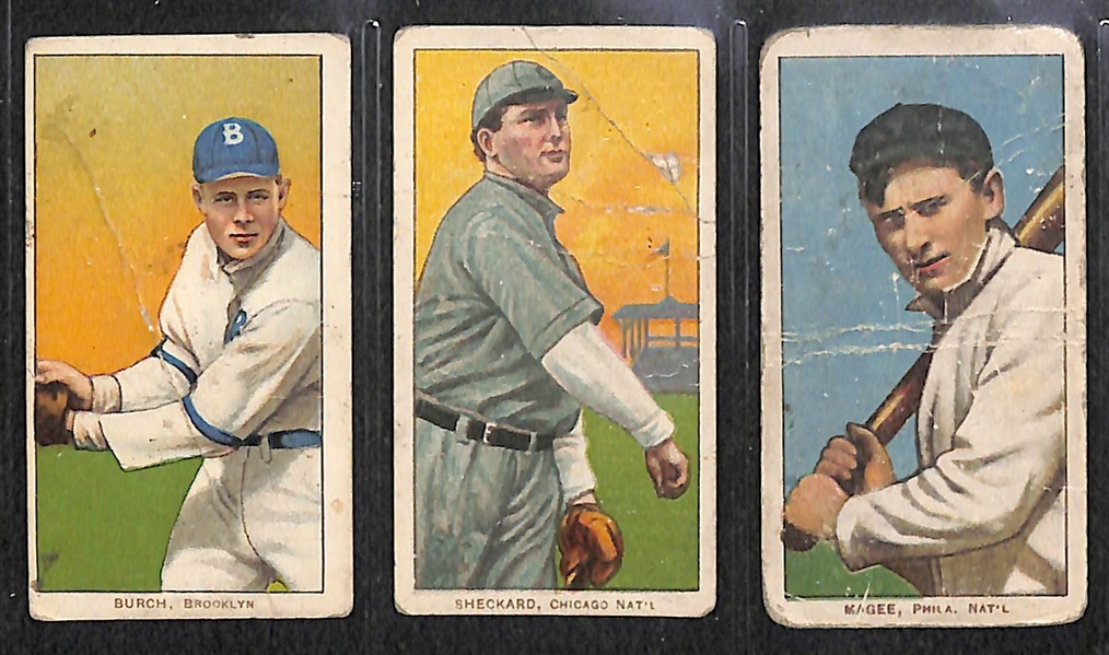 Lot of 15 - T206 & T205 Tobacco Baseball Cards w. Magee