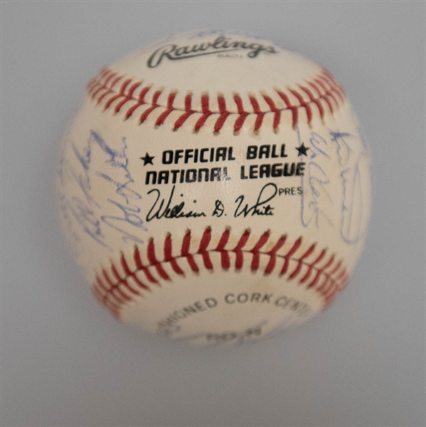 Lot of 3 San Francisco Giants Team Signed Baseballs - Gary Carter Estate Collection - JSA Auction Letter