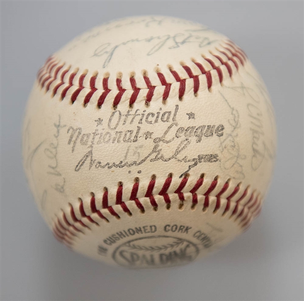 1968 New York Mets Team Signed Baseball - JSA Auction House LOA