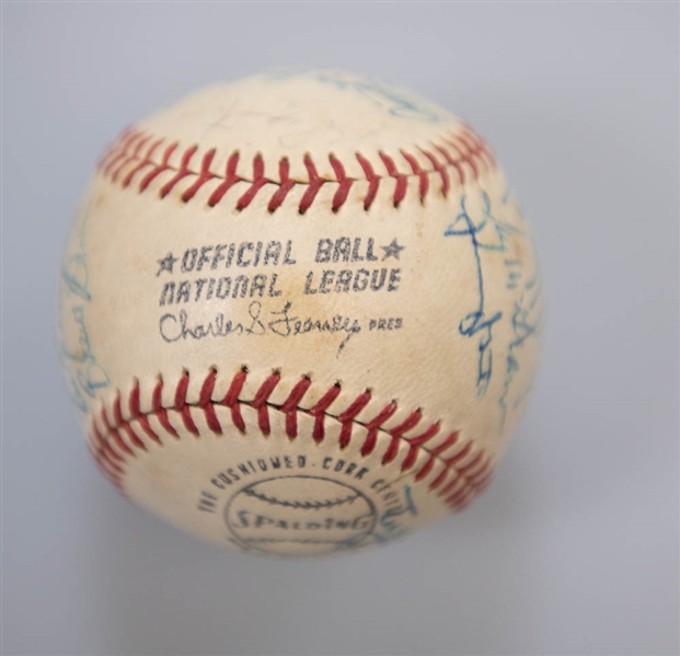 1972 New York Mets Team Signed Baseball  - JSA Auction Letter