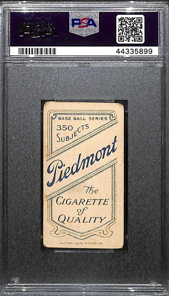 1909-11 T206 Piedmont 350 Sam Crawford Throwing Graded PSA 1