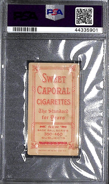 1909-11 T206 Sweet Caporal 350-460/42 John McGraw Glove At Hip Graded PSA 2.5