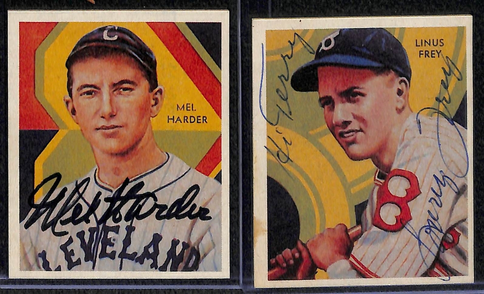 Lot of 9 Old Timers Signed Cards w. Stan Musial  - JSA Auction Letter