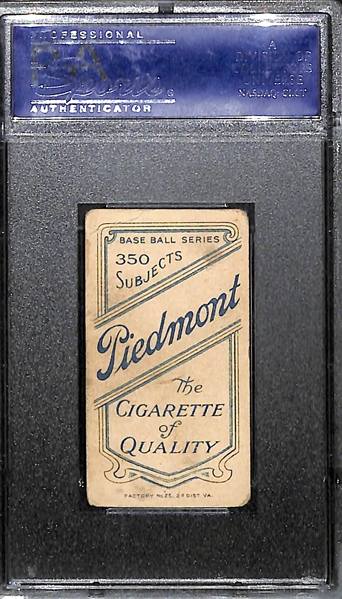 1909-11 Piedmont Ty Cobb Portrait (Green Back) Factory 25 Graded PSA 3 (VG)