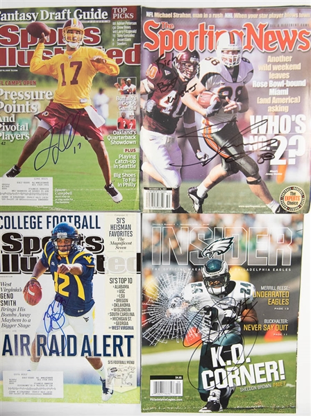 Lot of 20 Signed Football Sports Illustrated/Magazines/Booklets w. Jim Kelly - JSA