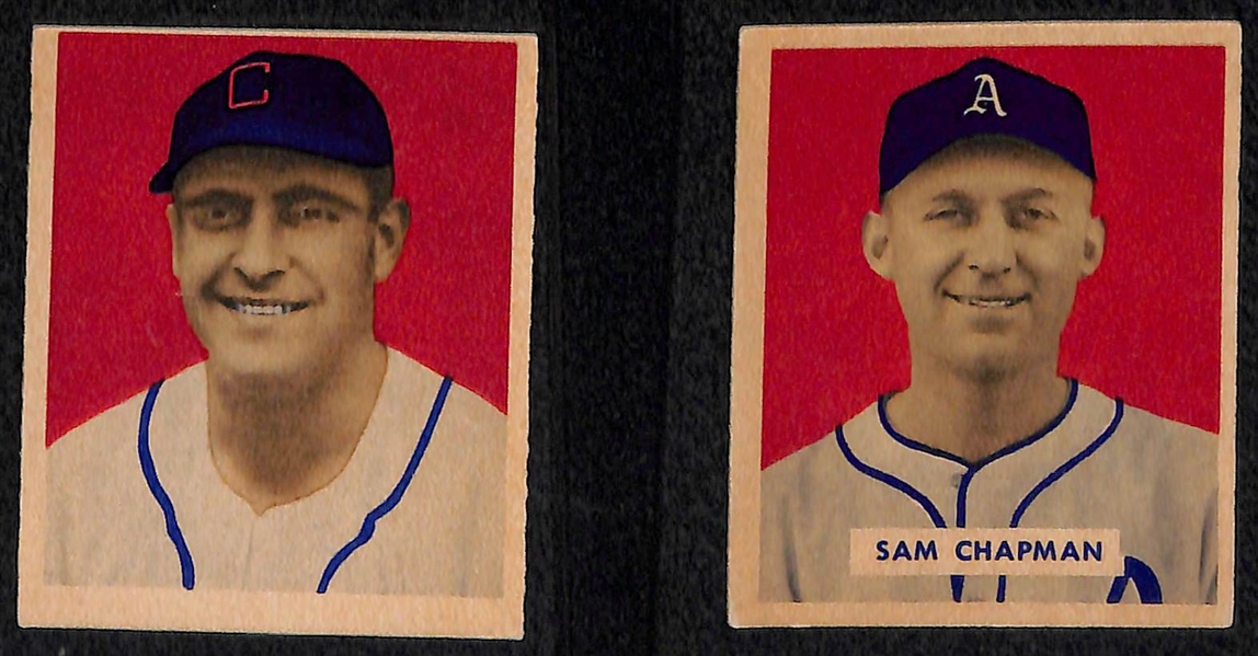 Lot of 11 1949 Bowman Baseball Cards w. Ferris Fain